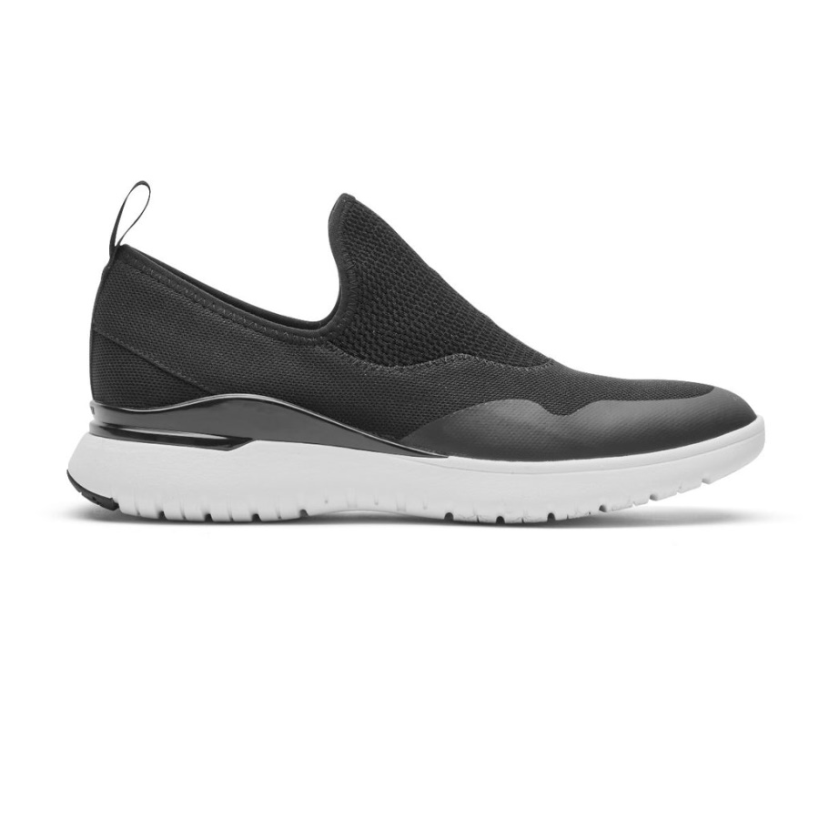 Rockport Feminino Total Motion Sport Mesh Slip-on Black Eco