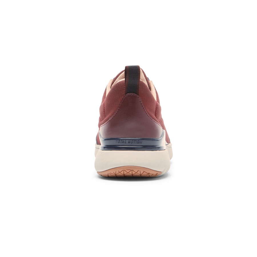 Tênis Esportivo De Movimento Total Feminino Rockport Oxblood