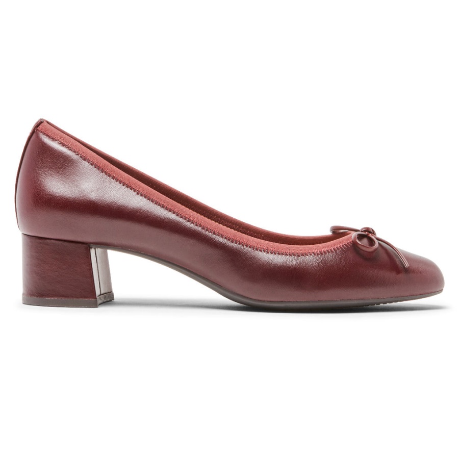 Bomba Rockport Feminina Total Motion Sydney Bow Oxblood