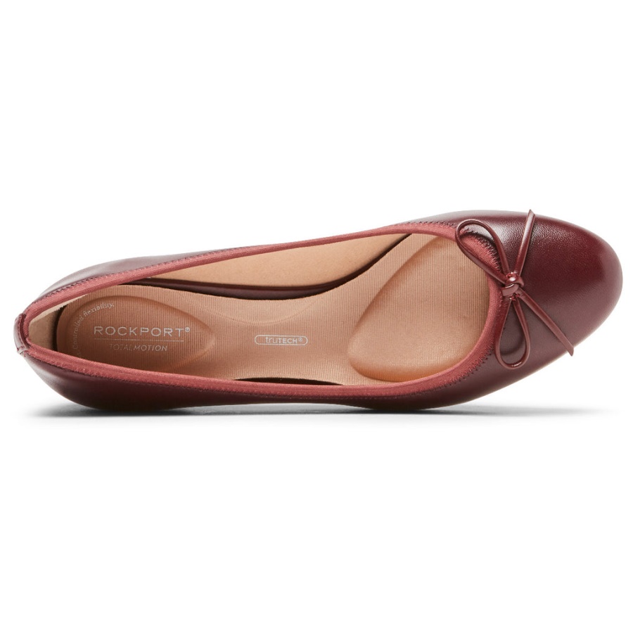 Bomba Rockport Feminina Total Motion Sydney Bow Oxblood