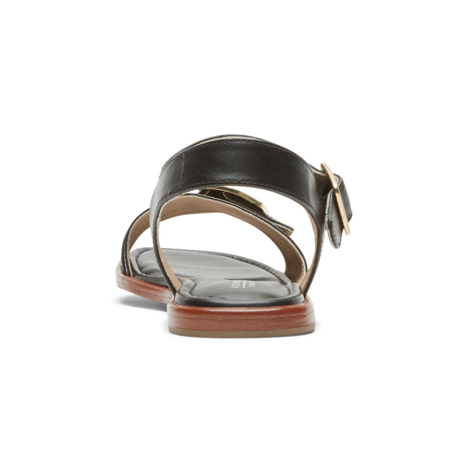 Sandália Rockport Feminina Total Motion Zadie Fivela Preta