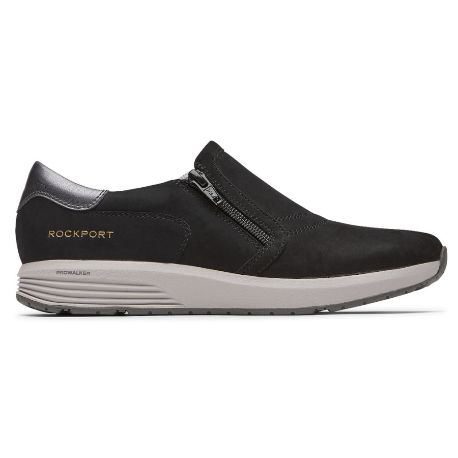 Tênis Slip-on Rockport Feminino Trustride Prowalker Preto