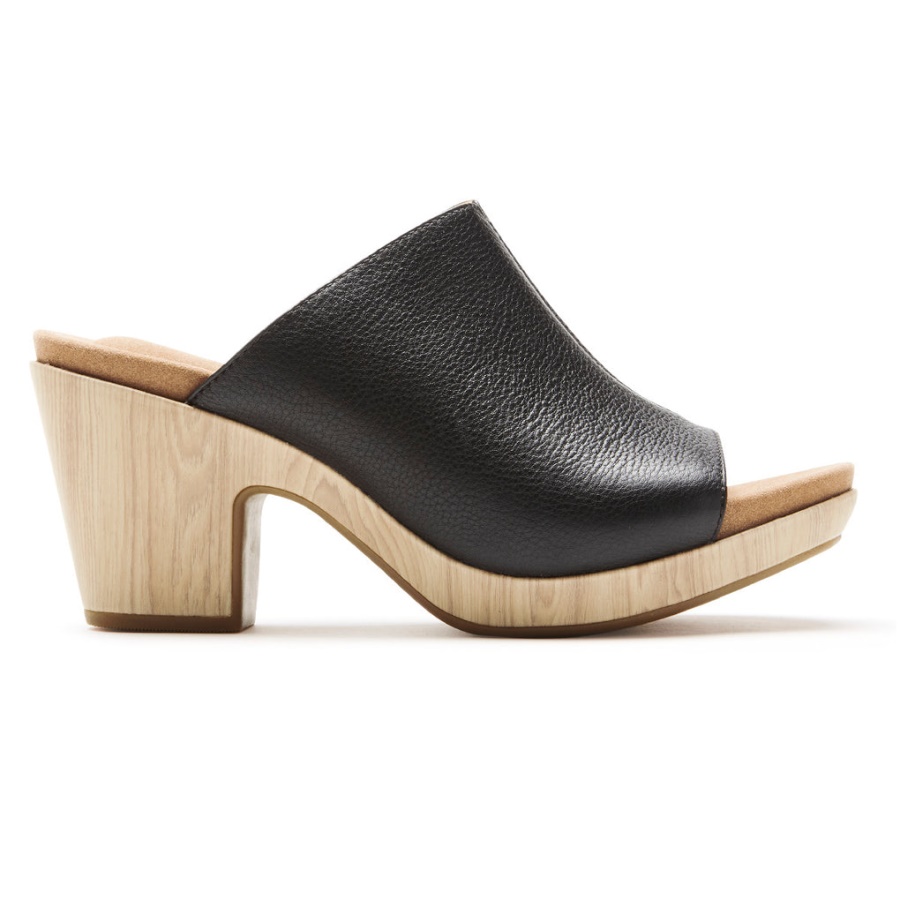 Sandália Feminina Rockport Vivianne Slide Preta