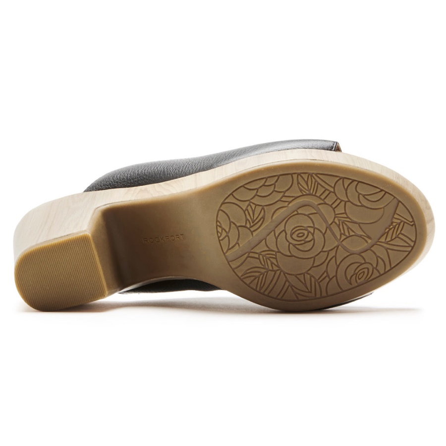 Sandália Feminina Rockport Vivianne Slide Preta