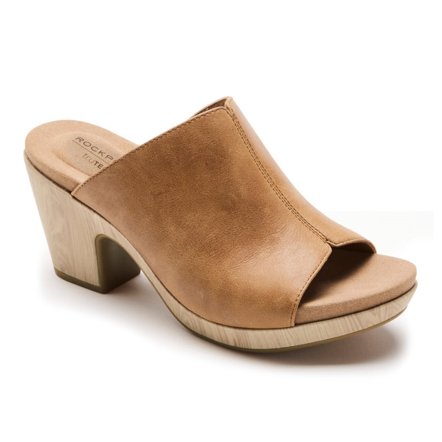 Sandália Feminina Rockport Vivianne Slide Mel