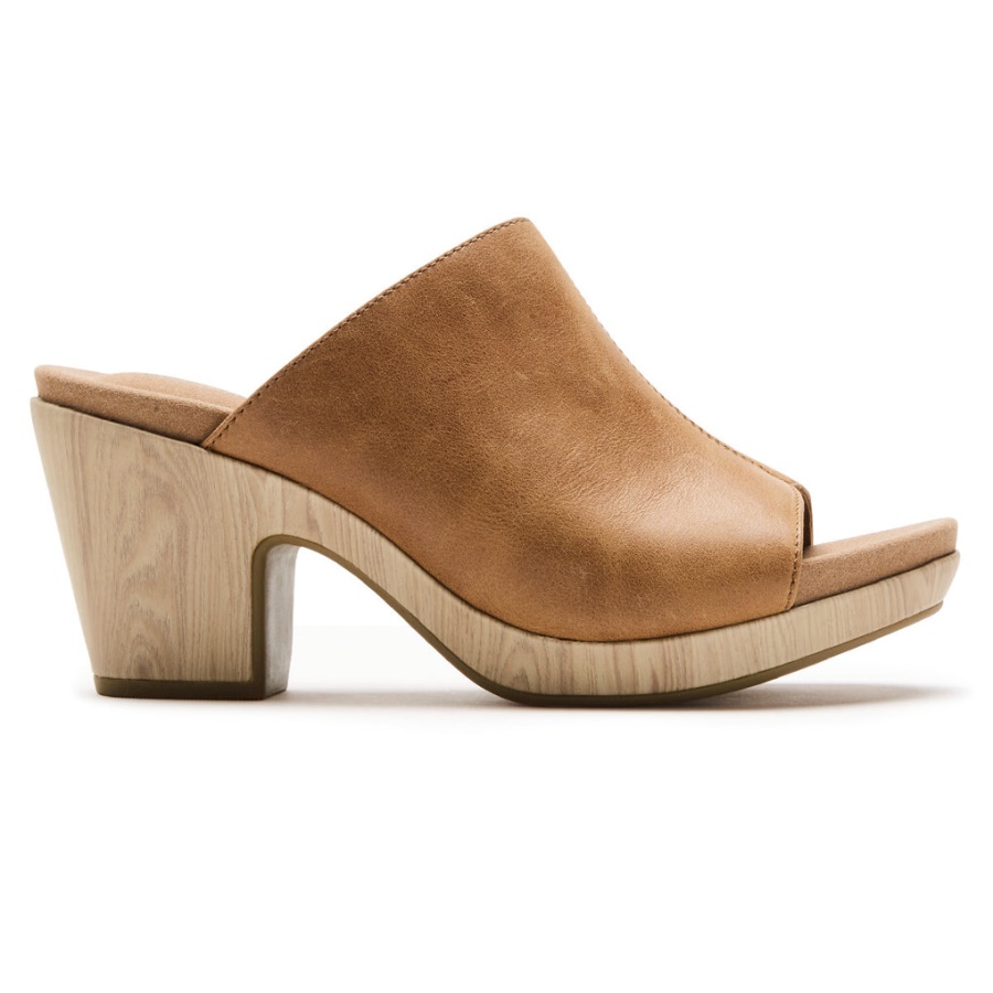 Sandália Feminina Rockport Vivianne Slide Mel