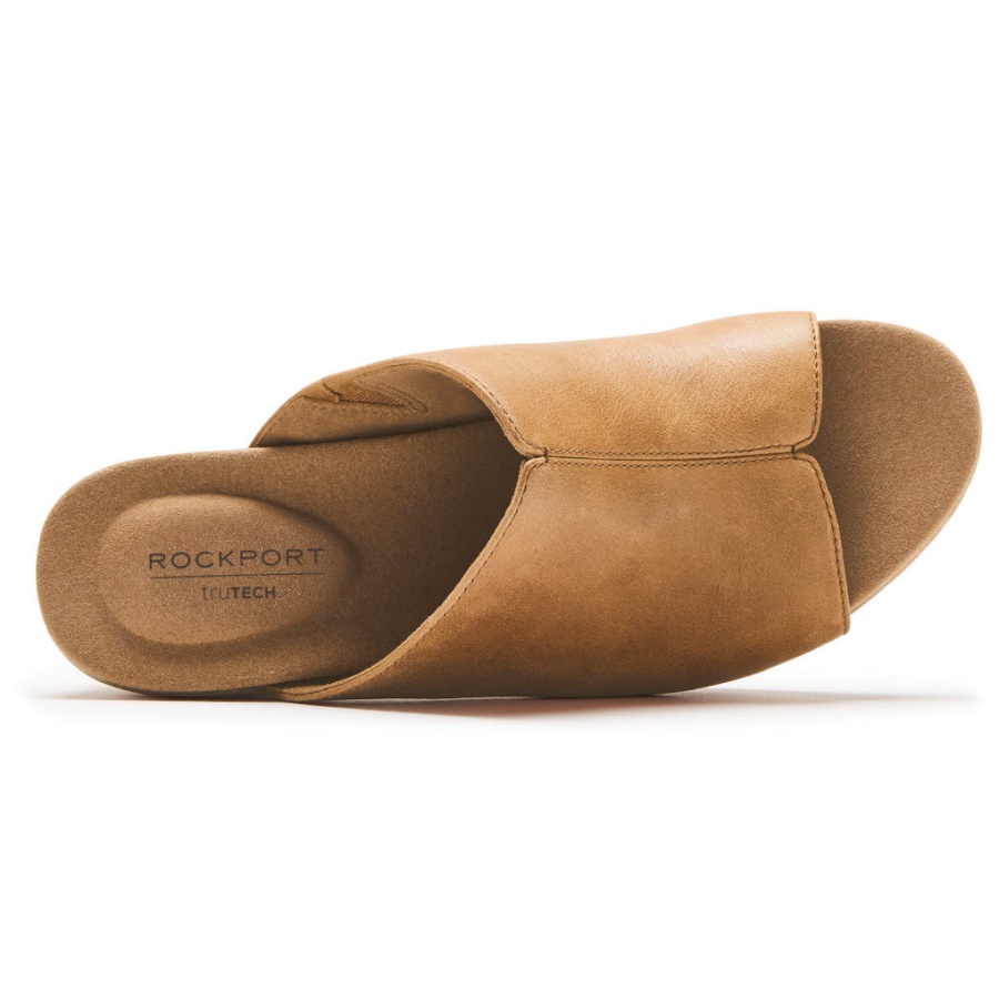 Sandália Feminina Rockport Vivianne Slide Mel