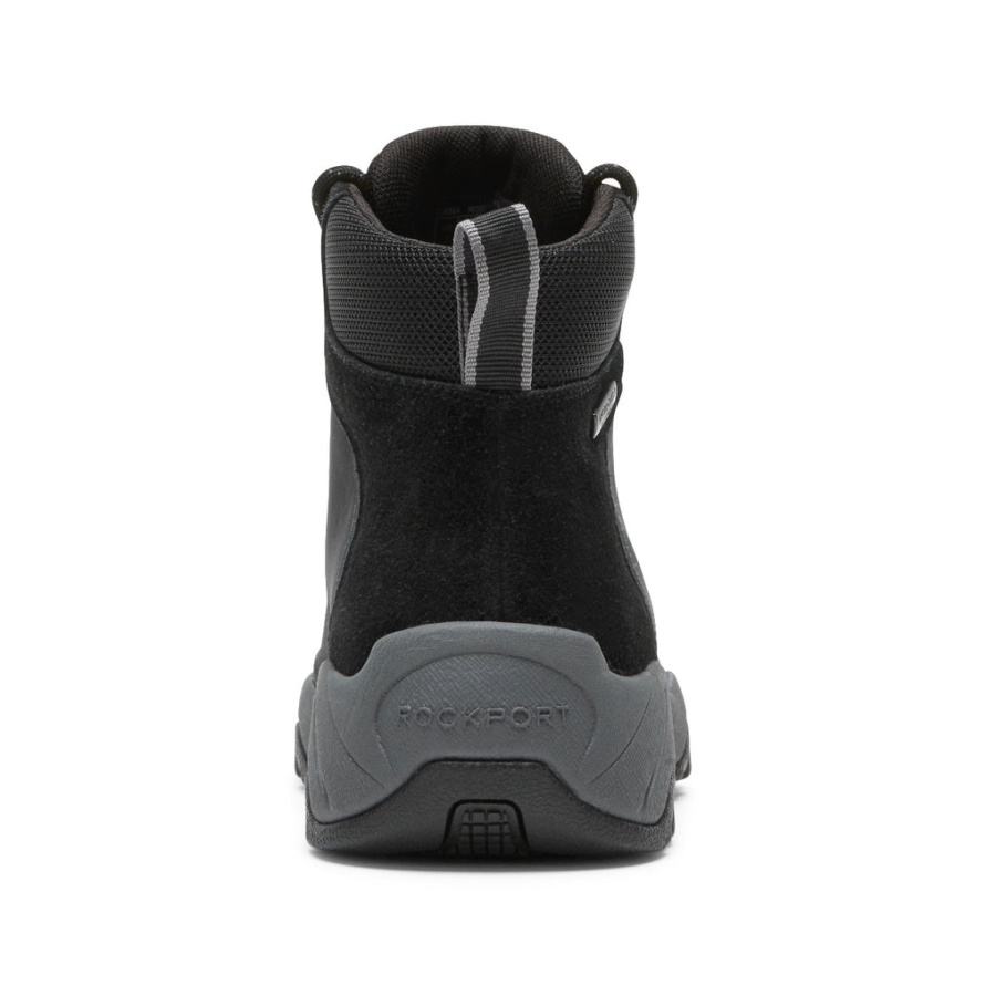 Bota Feminina Rockport Xcs Spruce Pico Impermeável Preta