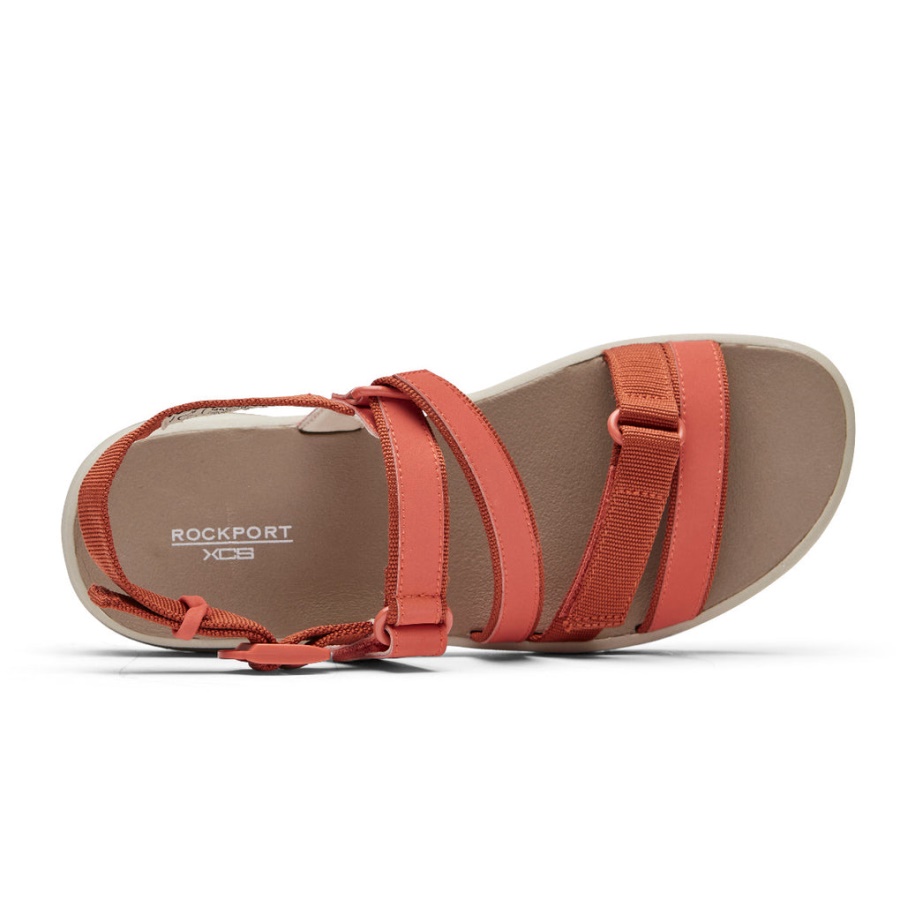 Rockport Xcs Trail Feminino Lavável Com Tiras Coral