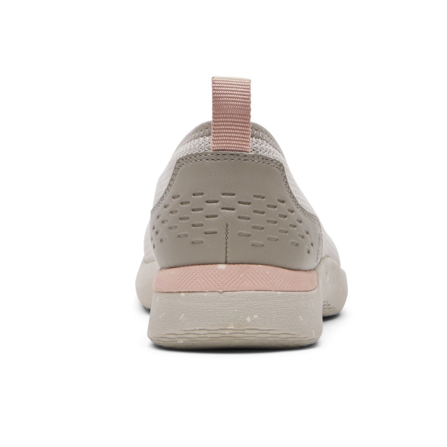 Sapatilha De Balé De Malha Com Mosca Truflex Feminina Rockport Esbranquiçada