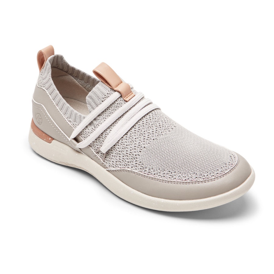 Tênis Feminino Rockport Truflex Fly Lavável Bungee Cinza