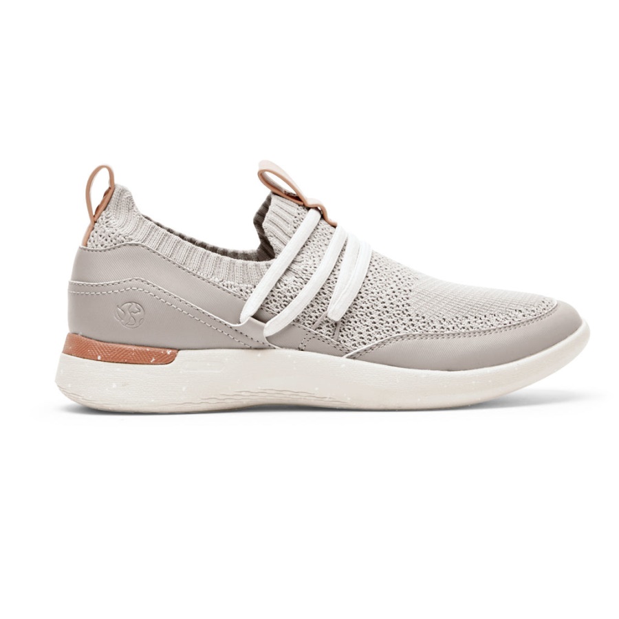 Tênis Feminino Rockport Truflex Fly Lavável Bungee Cinza