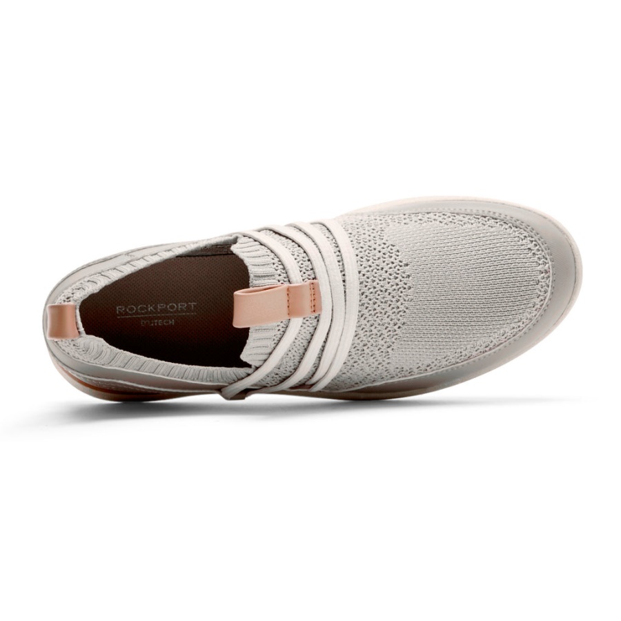 Tênis Feminino Rockport Truflex Fly Lavável Bungee Cinza
