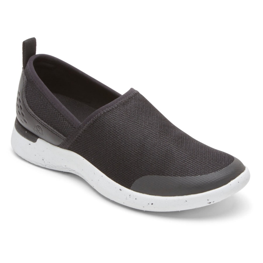 Rockport Feminino Truflex Fly Tricô Lavável Slip-on Preto Lavável Tricô Lavável