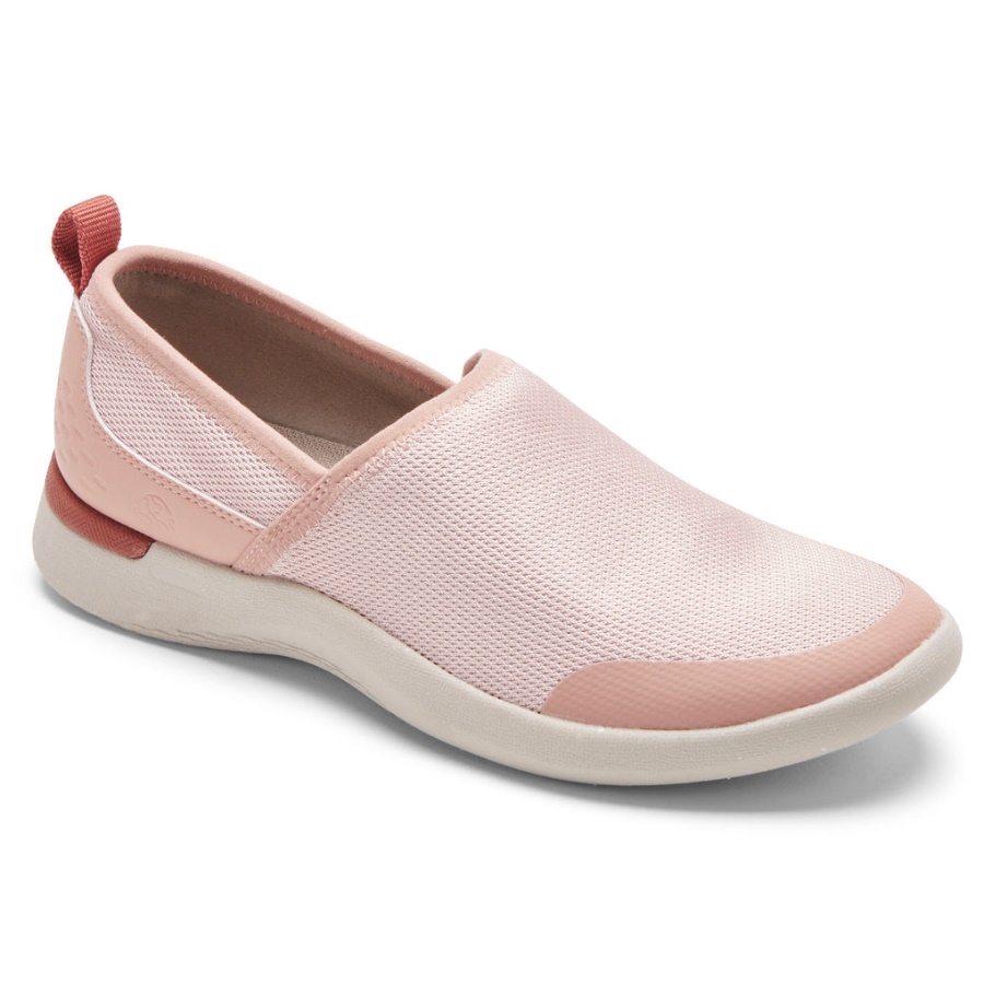 Rockport Feminino Truflex Fly Tricô Lavável Slip-on Rosa Lavável