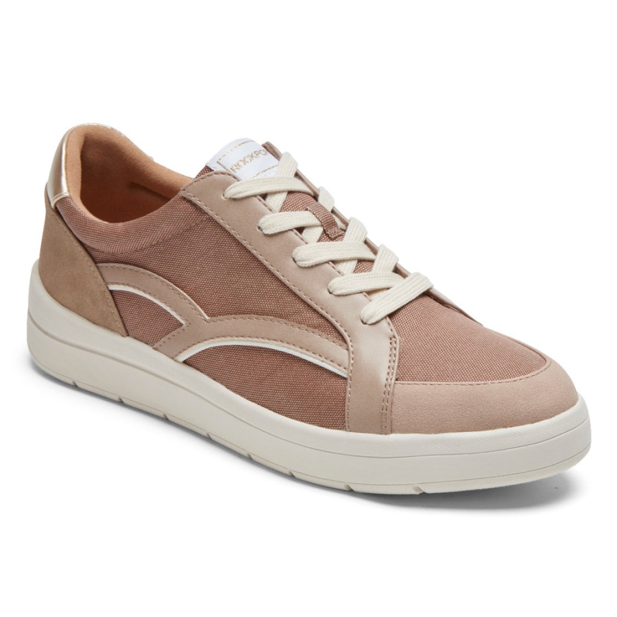 Tênis Retrô Truflex Navya Feminino Rockport Taupe