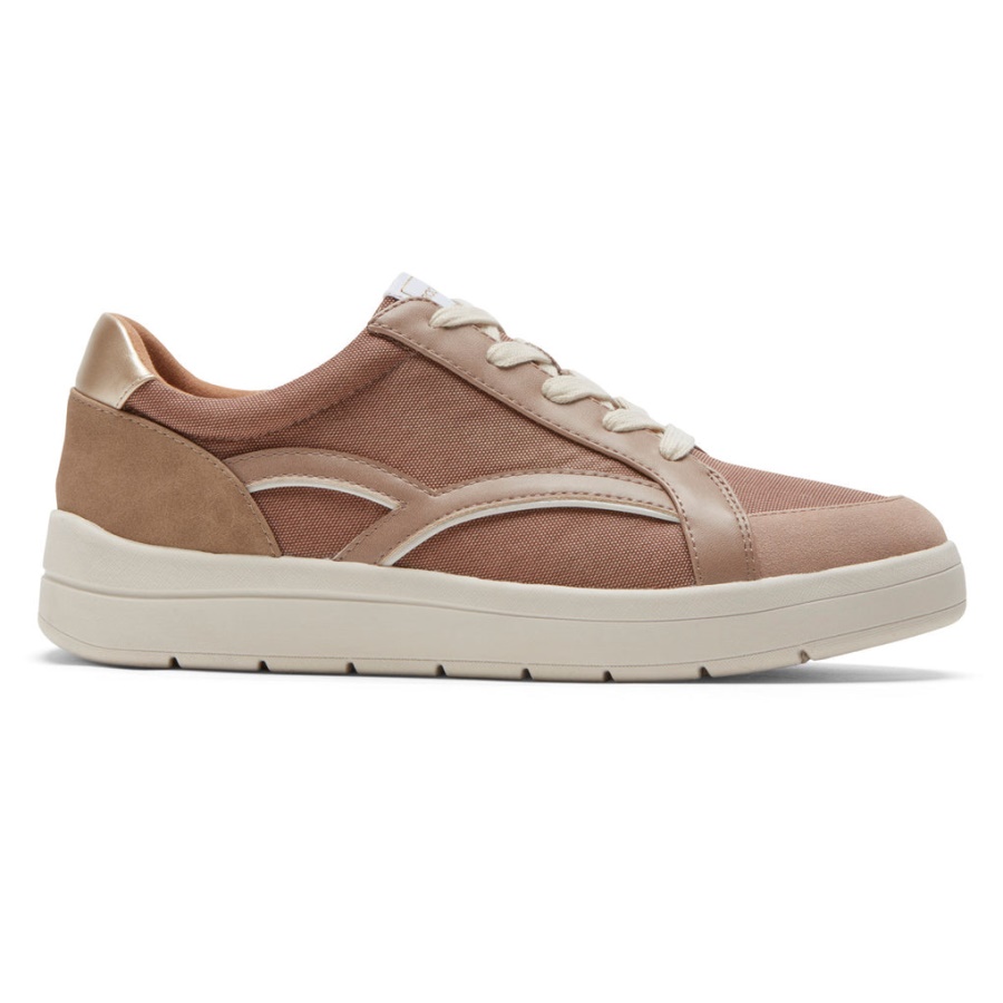 Tênis Retrô Truflex Navya Feminino Rockport Taupe