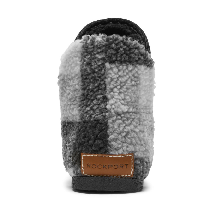 Bota Chinelo Veda Trutech Feminina Rockport Xadrez Preta