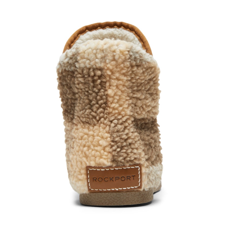 Bota De Chinelo Veda Trutech Feminina Rockport Tan Xadrez