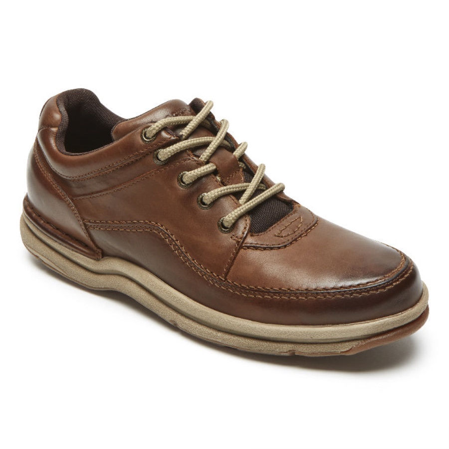 Rockport World Tour Sapato Clássico Masculino Couro Marrom