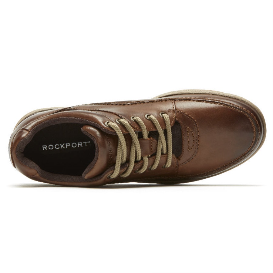 Rockport World Tour Sapato Clássico Masculino Couro Marrom