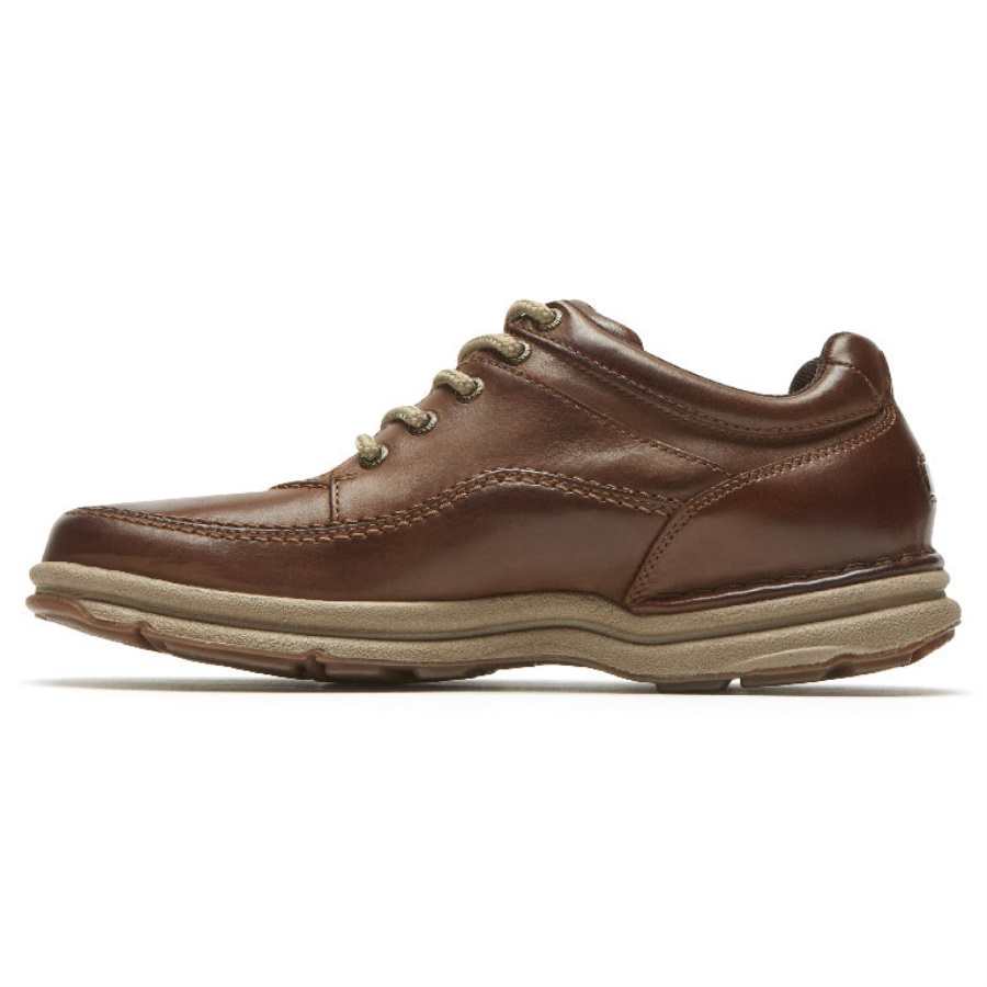 Rockport World Tour Sapato Clássico Masculino Couro Marrom